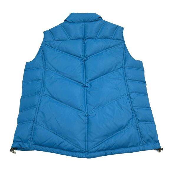 Cabelas Womens Puffer Vest Goose Down 650 Fill Size M Aqua Blue Full Zip - Picture 2 of 5